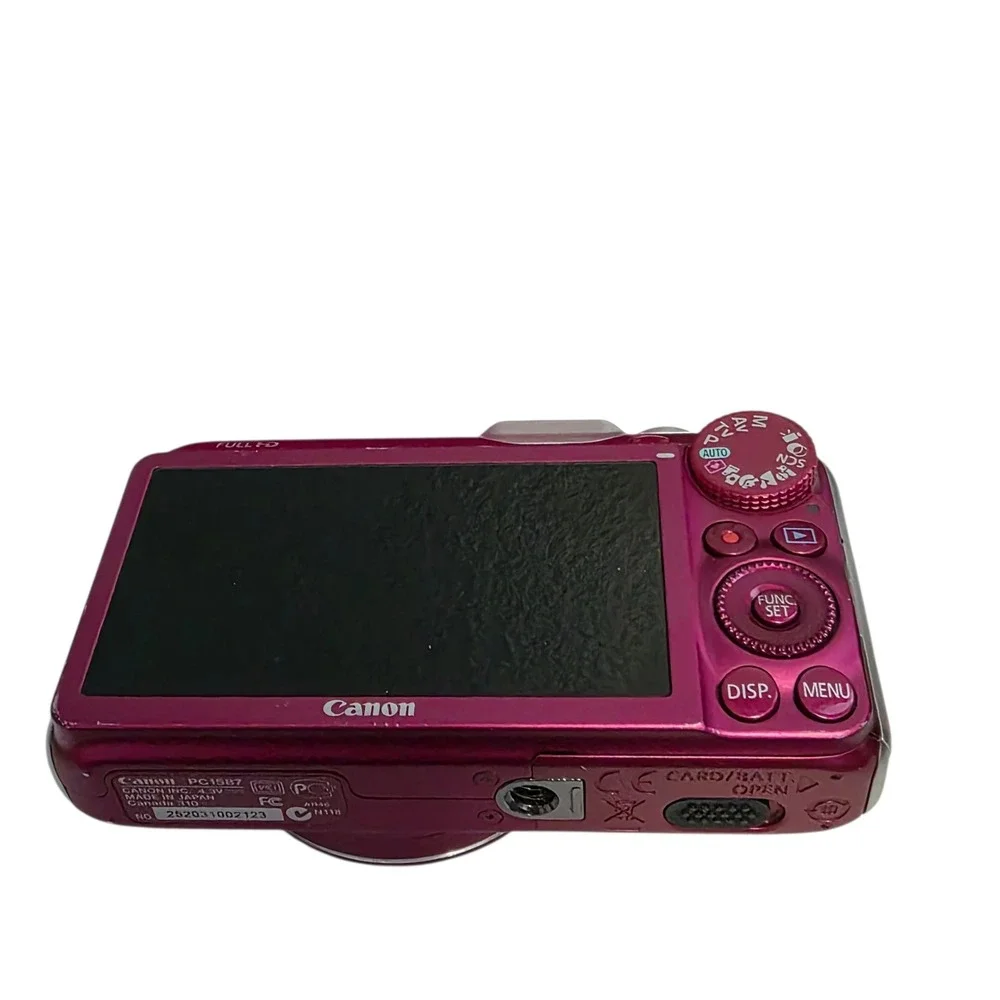 Canon PowerShot SX230 HS 12.1MP Digital Camera PINK Tested Battery Charger Card